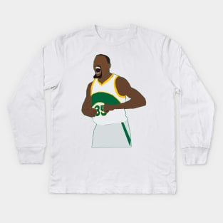 Kevin Anteater - Seattle Supersonics Kids Long Sleeve T-Shirt